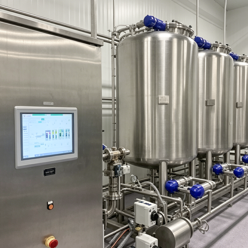 Système CIP (nettoyage sur place) de qualité alimentaire